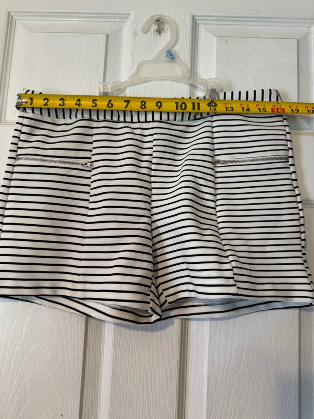 Striped Black & White Women's Shorts